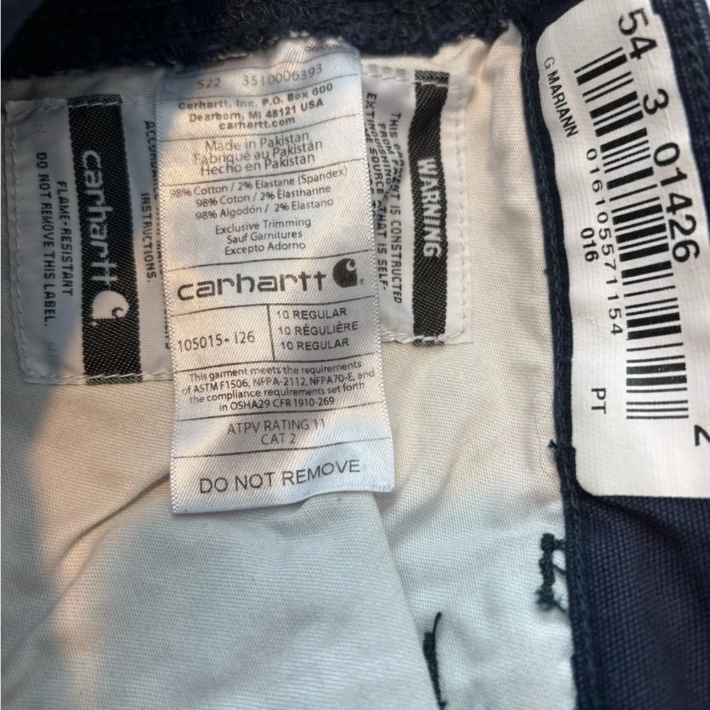 2/$45 CARHARTT FR Canvas Cargo Pants 32/30 - Picture 5 of 5